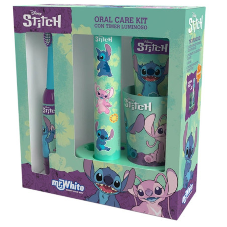Mr.White Stitch Zestaw prezentowy do mycia zębów dla dzieci 3+, 1 zestaw