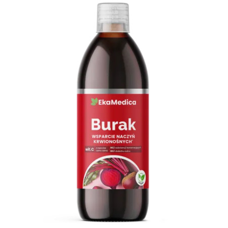 EkaMedica Burak, sok z buraków z witaminą C, 500 ml