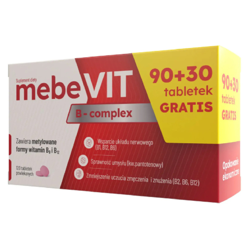 Mebevit B-Complex, 120 tabletek