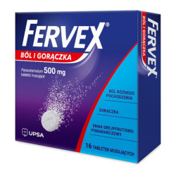Fervex Ból i Gorączka 500 mg, 16 tabletek musujących