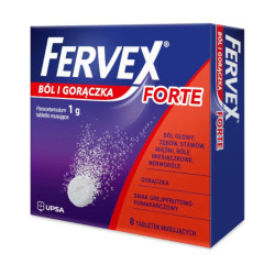 Fervex ból i gorączka Forte 1000 mg, 8 tabletek musujących