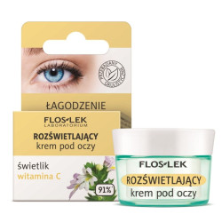 Flos-Lek Rozświetlający krem pod oczy świetlik witamina C, 15 ml