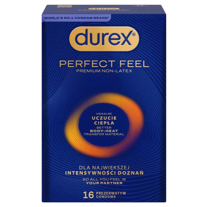 Prezerwatywy Durex Perfect Feel, 16 sztuk