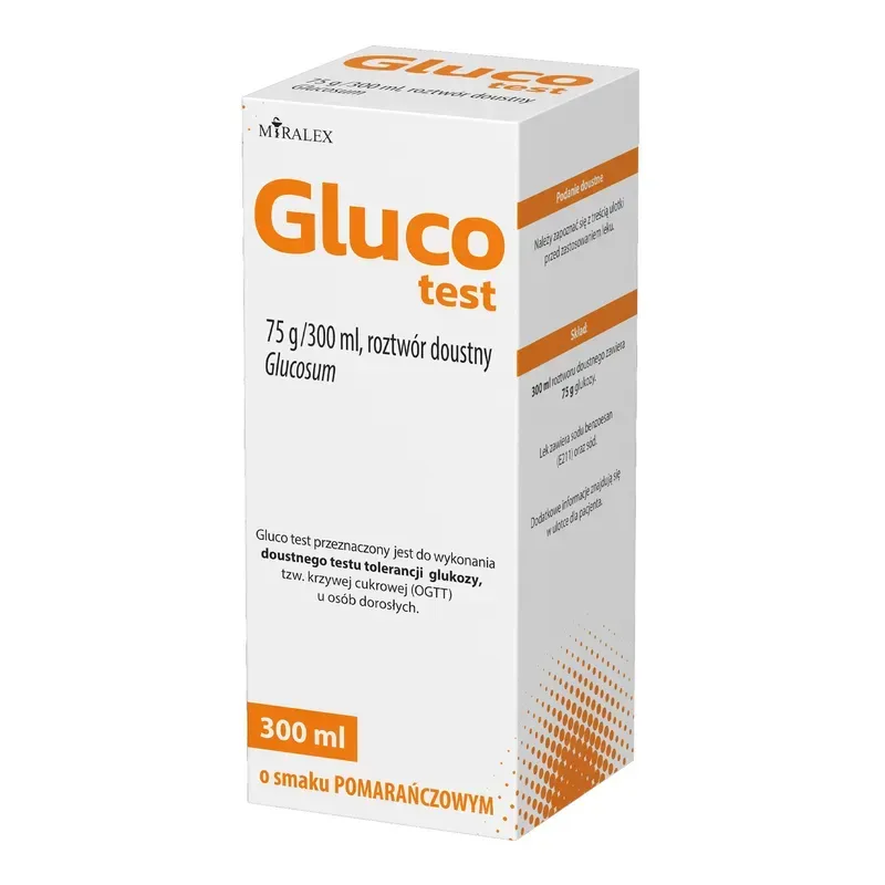 Gluco test 75 g/300ml, roztwór doustny, 300 ml