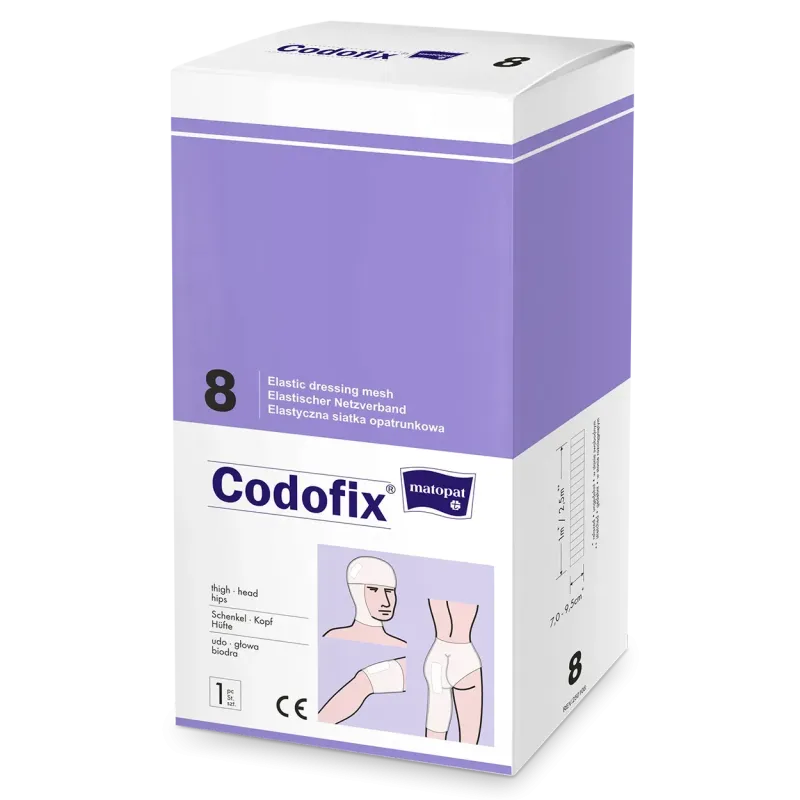 Codofix 8 Elastyczna siatka opatrunkowa, 7.0-9.5 cm x 1 m, 1 sztuka