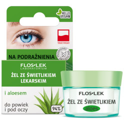 Flos-Lek Żel ze świetlikiem lekarskim i aloesem do powiek i pod oczy, 10 g