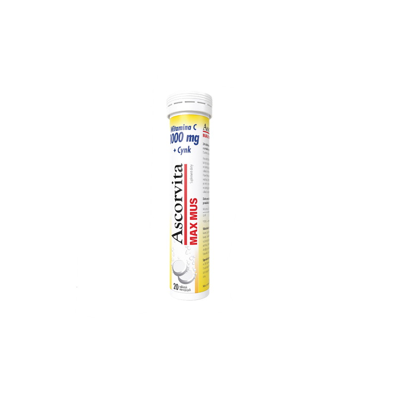 Ascorvita Max, 20 tabletek musujących