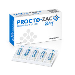 Procto-Zac Relief, czopki doodbytnicze, 10 sztuk