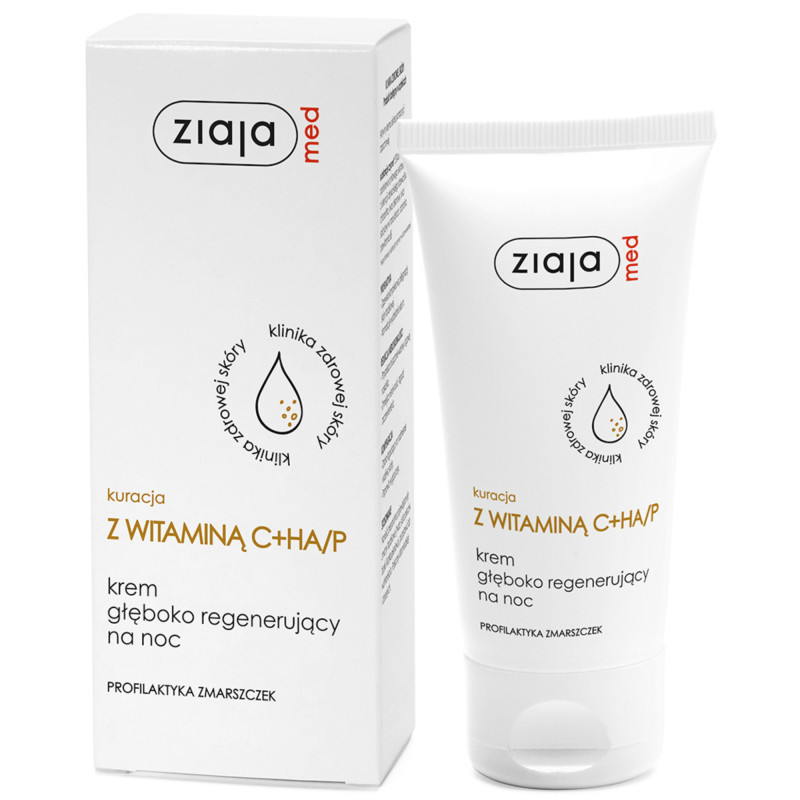 Ziaja Med Kuracja z witaminą C Krem głęboko regenerujący na noc, 50 ml