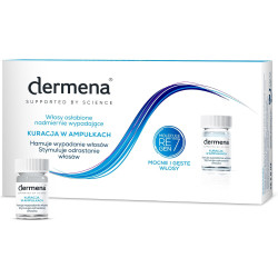 Dermena Hair Care Men Kuracja hamująca wypadanie i stymulująca odrastanie włosów, 15 ampułek x 5 ml