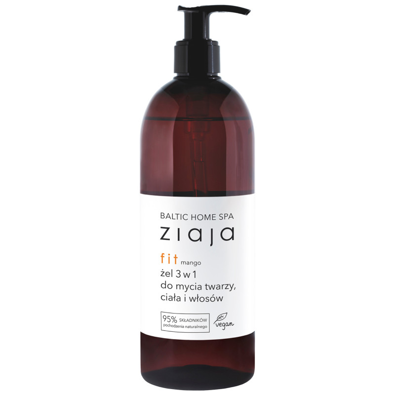 Ziaja Baltic Home Spa Fit Żel 3w1 do mycia twarzy, ciała i włosów, 500 ml