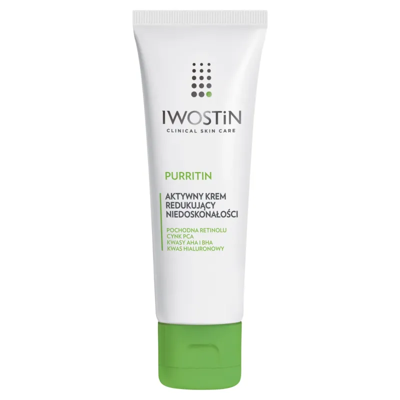 IWOSTIN PURRITIN Aktywny krem, skóra tłusta i trądzikowa, 40 ml