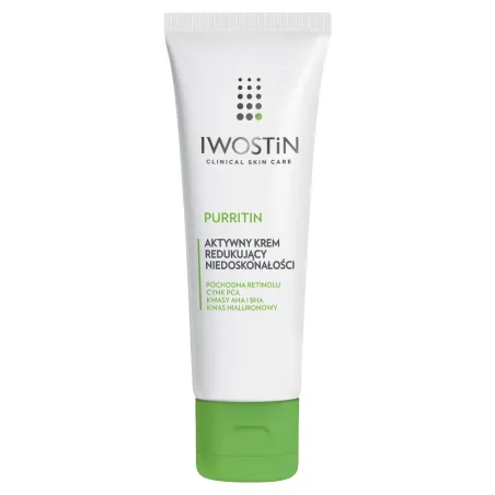 IWOSTIN PURRITIN Aktywny krem, skóra tłusta i trądzikowa, 40 ml