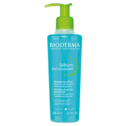 Bioderma Sebium Gel Moussant Antybakteryjny żel do mycia twarzy, 200 ml
