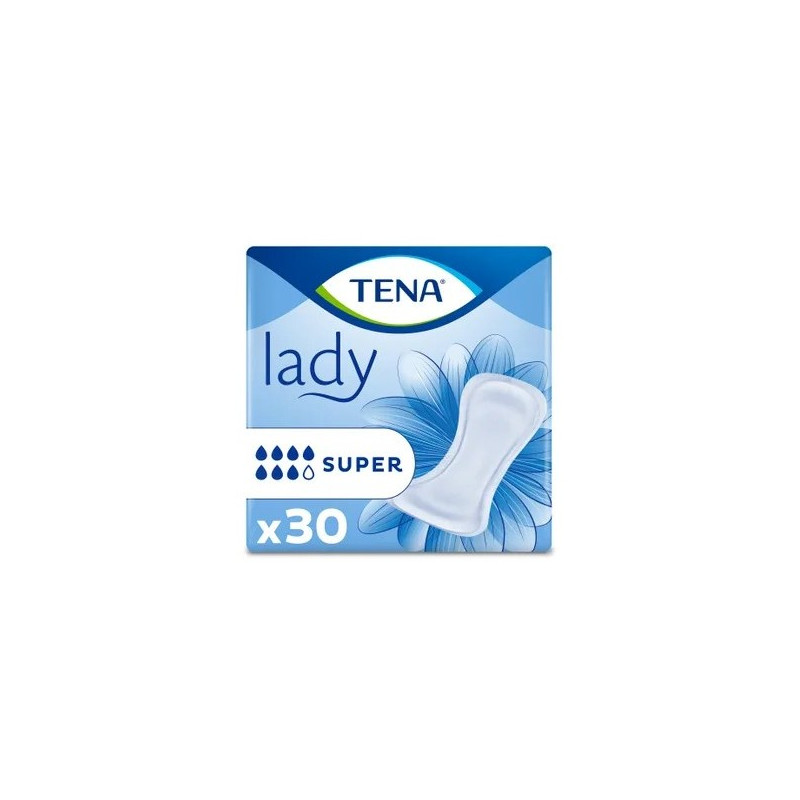 TENA LADY Super, 30 sztuk - wkładki anatomiczne