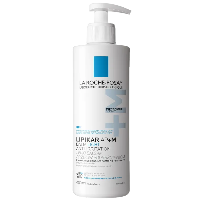 La Roche-Posay Lipikar Baume Light AP+M, lekki balsam do ciała, 400 ml