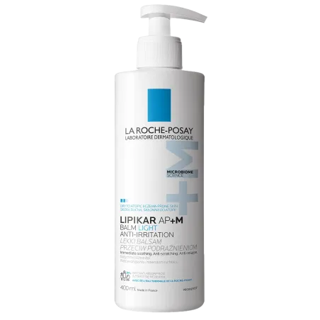 La Roche-Posay Lipikar Baume Light AP+M, lekki balsam do ciała, 400 ml