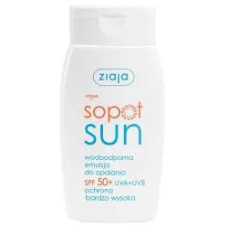 Ziaja Sopot Sun Wodoodporna emulsja do opalania SPF50+, 125 ml