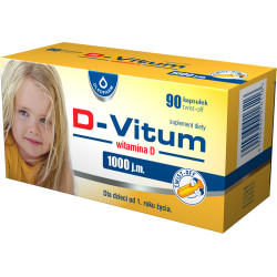 D-Vitum witamina D 1000j, 90 kapsułek twistoff
