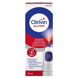 Otrivin Ipra Max (0,5 mg + 0,6 mg)/ ml, aerozol do nosa, roztwór, 10 ml