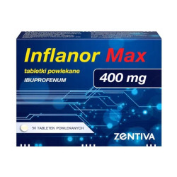 Inflanor Max 400 mg, 50 tabletek powlekanych