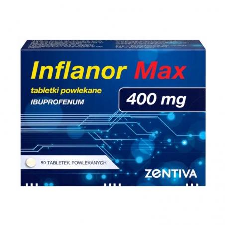 Inflanor Max 400 mg, 50 tabletek powlekanych