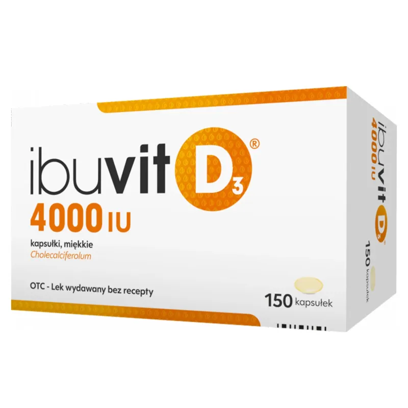 Ibuvit D3 4000 IU, 150 kapsułek