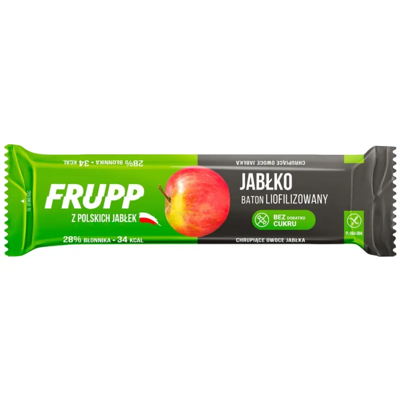 Frupp Baton liofilizowany jabłkowy, bezglutenowy, 9 g