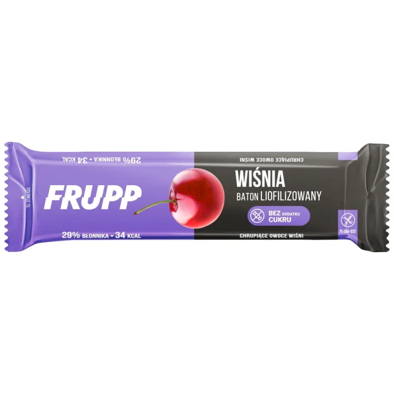Frupp Baton liofilizowany wiśniowy, bezglutenowy, 10 g