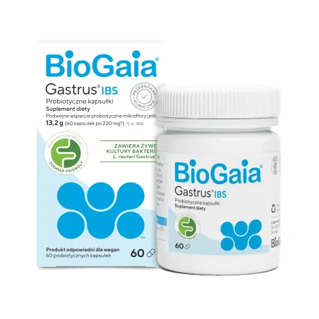 Biogaia Gastrus IBS, 60 kapsułek