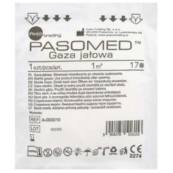 Pasomed Gaza jałowa 17-nitkowa, 1m2, 1 sztuka