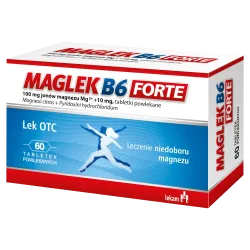 Maglek B6 Forte 100 mg + 10 mg, 60 tabletek powlekanych