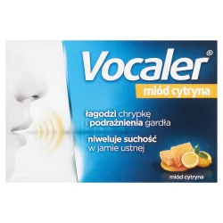 Vocaler miód cytryna, 12 pastylek do ssania