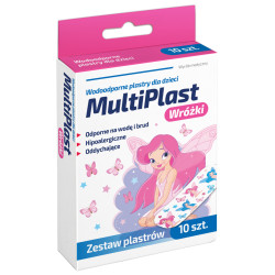 MultiPlast Plastry dla dzieci wodoodporne Wróżki, 10 plastrów
