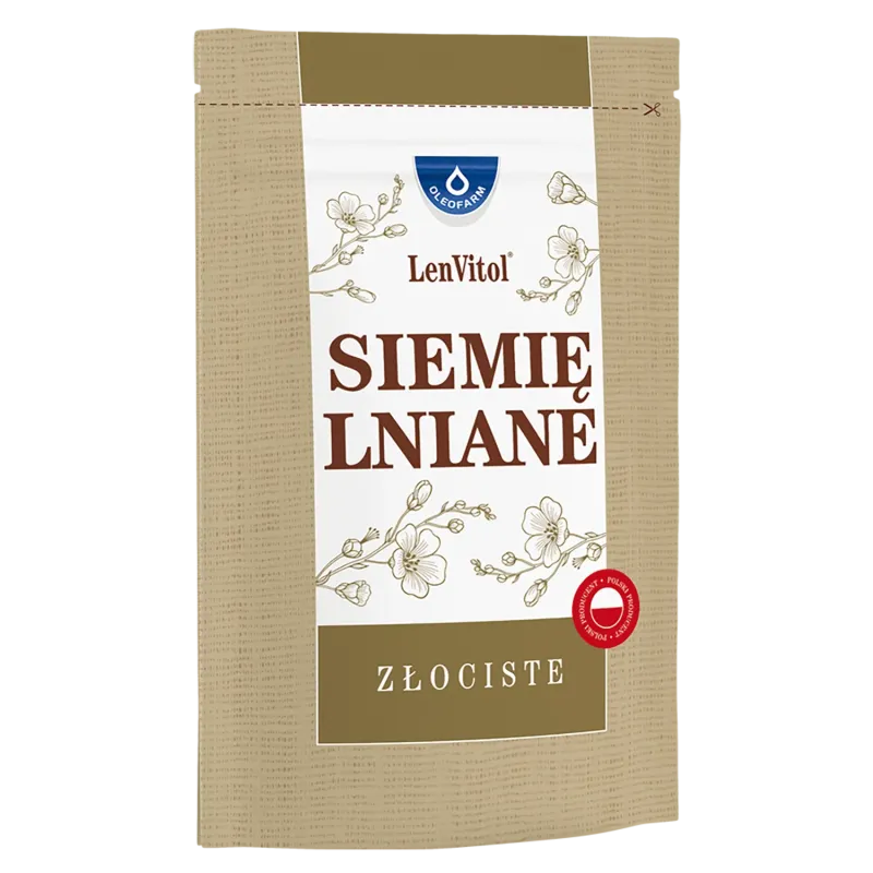 Lenvitol Siemię Lniane Złociste nasiona, 450 g