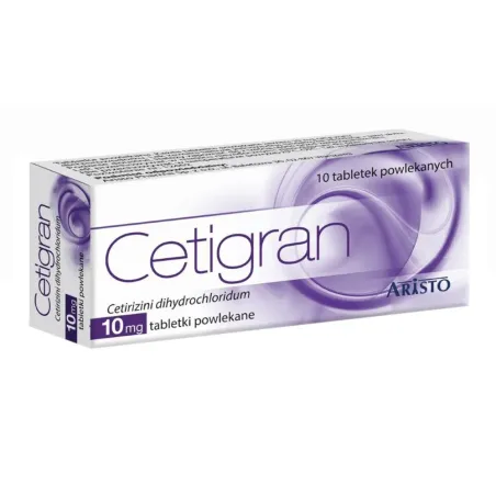Cetigran 10 mg, 10 tabletek