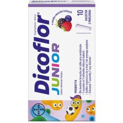Dicoflor Junior o smaku owoców leśnych, 10 saszetek