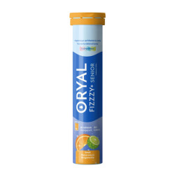 Oryal Fizzzy+ Senior o smaku pomarańcza-bergamotka, 20 tabletek musujących