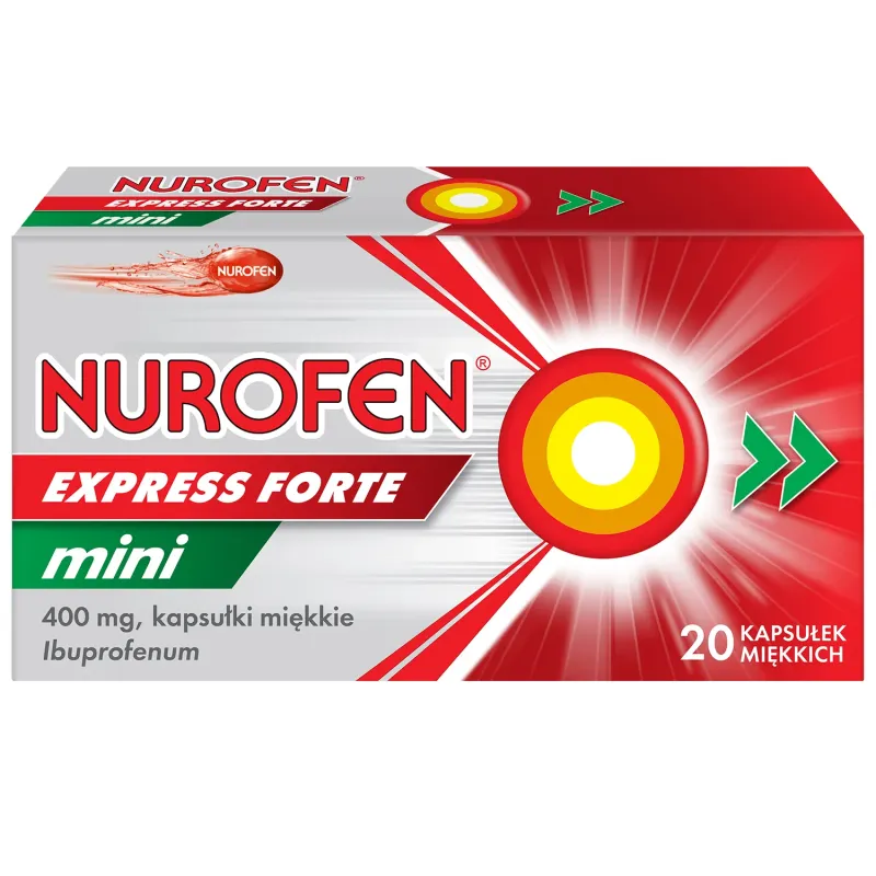 Nurofen Express Forte Mini 400 mg, 20 kapsułek