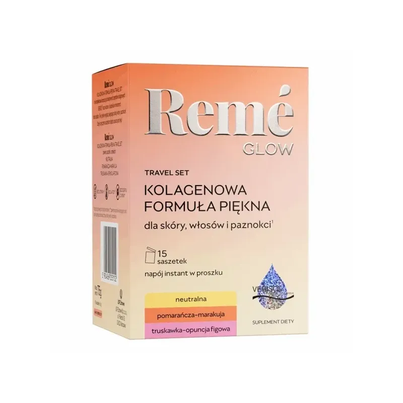 Reme Glow Kolagenowa Formuła Piękna Travel Set, 15 saszetek