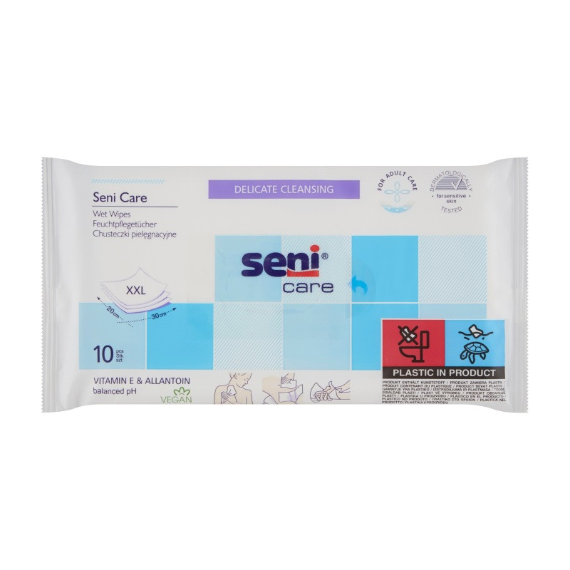 Seni Care Soft Chusteczki nawilżane, 10 sztuk