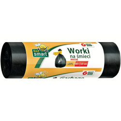 Paclan Bee Smart worki na śmieci czarne 60 litrów, 10 sztuk