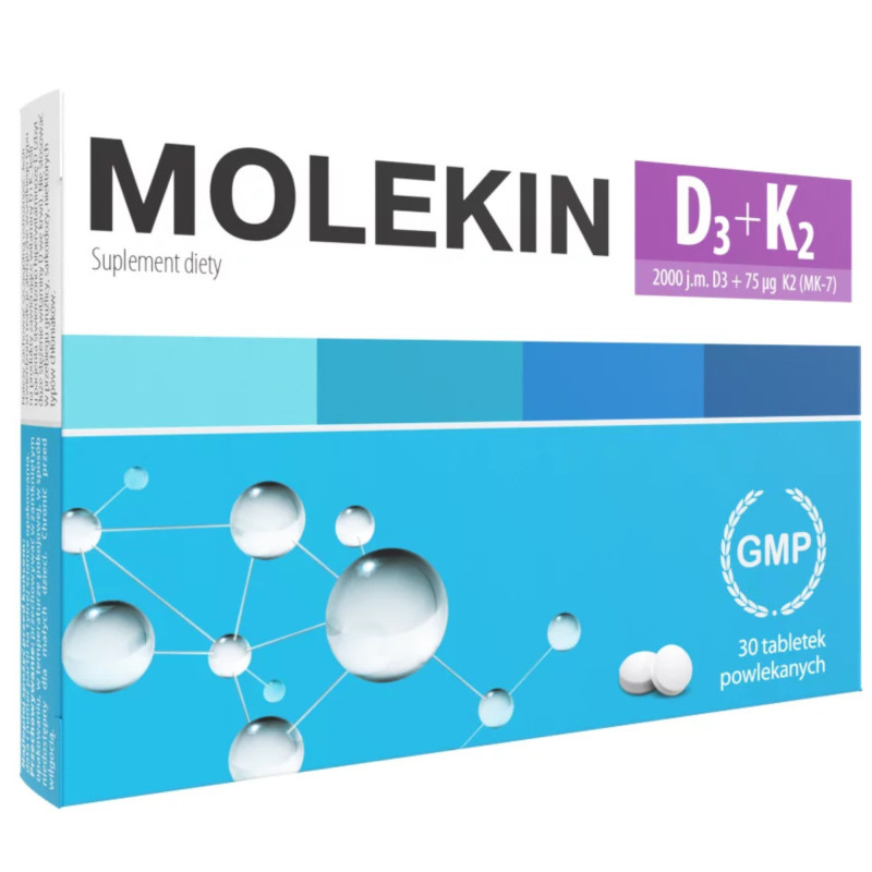 Molekin D3 + K2, 30 tabletki powlekane