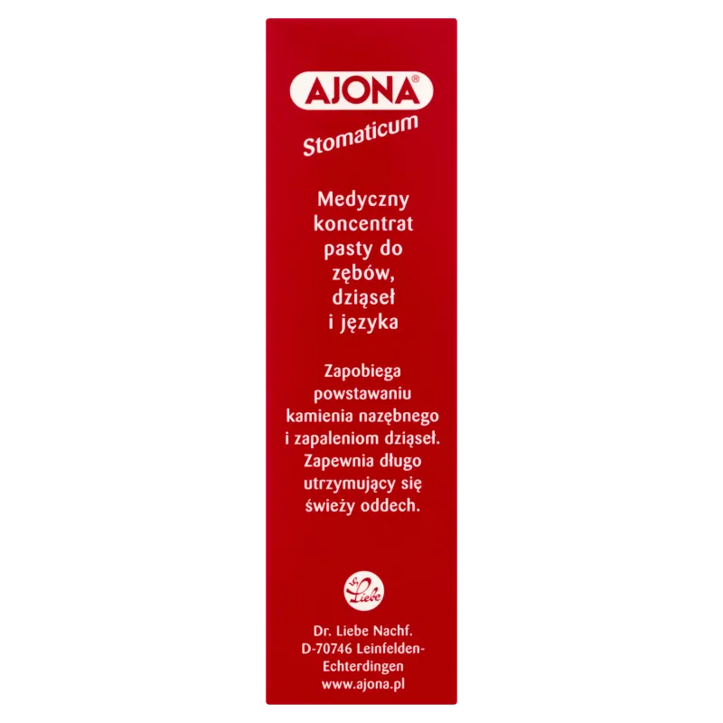 Ajona Stomaticum, koncentrat pasty do zębów, dziąseł i języka, 25 ml
