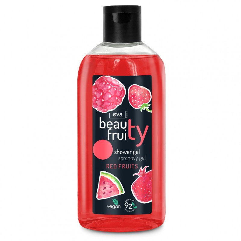 Eva Natura Beauty Żel pod prysznic Fruity Czerwone owoce, 400 ml