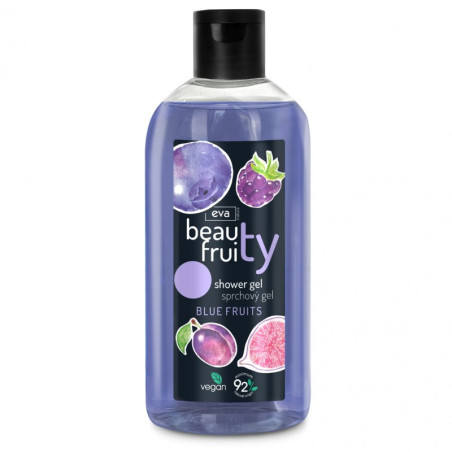 Eva Natura Żel pod prysznic Beauty Fruity Niebieskie owoce, 400 ml