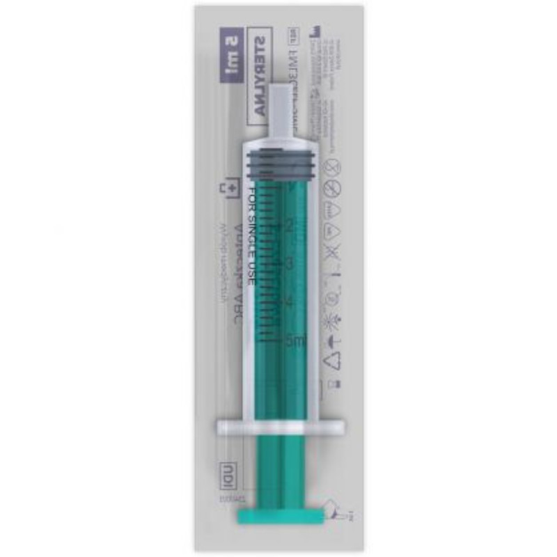 Apteczka ABC Strzykawka 5 ml 3 częściowa jałowa, 1 sztuka