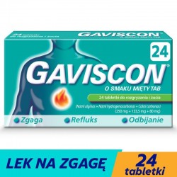 Gaviscon o smaku mięty, 24...
