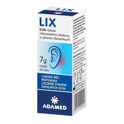Lix krople do uszu, 7 g