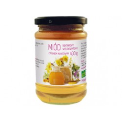 Miód z pyłkiem kwiatowym, 400g